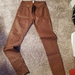 Mango Leather jeans(Belle Skinny) Size 4